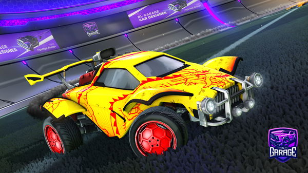 A Rocket League car design from mibble