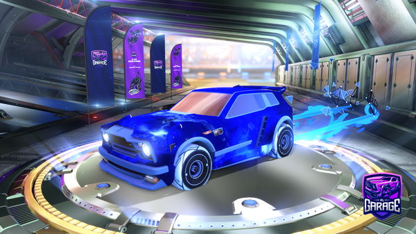 A Rocket League car design from HIBSRULE24