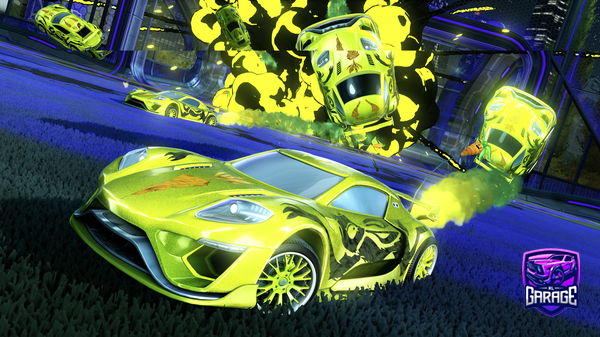 A Rocket League car design from ZxCyanidexz