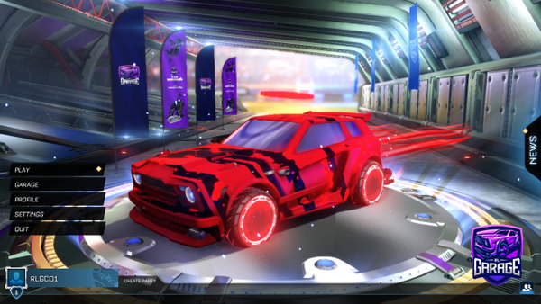 A Rocket League car design from Pedre