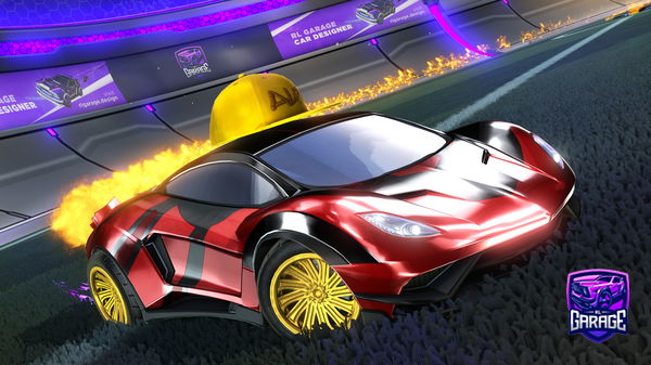 A Rocket League car design from TONERI1