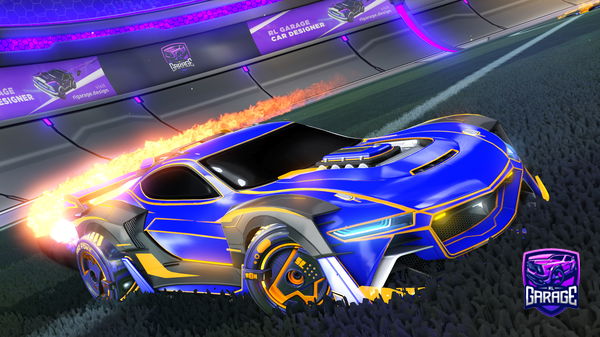 A Rocket League car design from Synxty