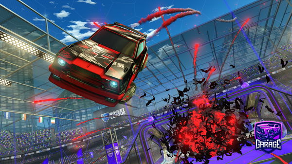 A Rocket League car design from FireFox14