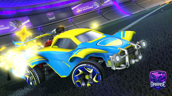 A Rocket League car design from DeathLlama55