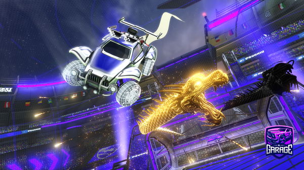 A Rocket League car design from RA1NBQWS