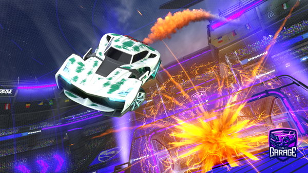 A Rocket League car design from yelokw