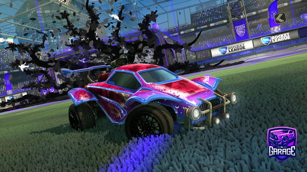 A Rocket League car design from Kayumi