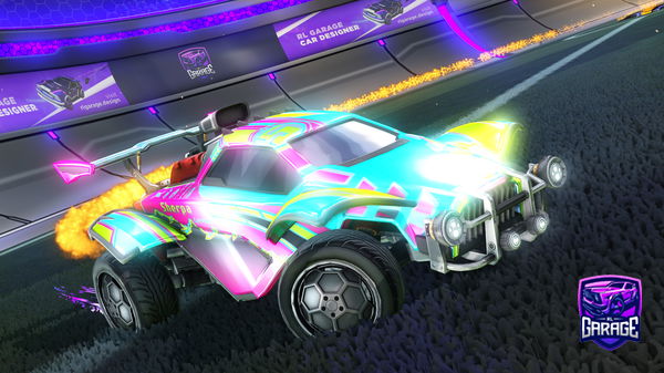 A Rocket League car design from Deemoe