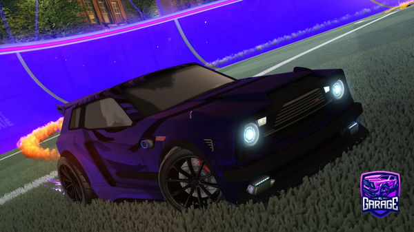 A Rocket League car design from BLACKFORCES