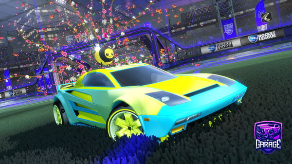 A Rocket League car design from Peebozuna