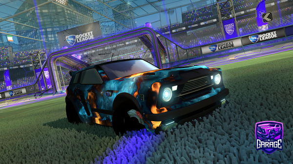 A Rocket League car design from FLQW