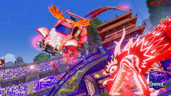 A Rocket League car design from Mitoka_on60FPS