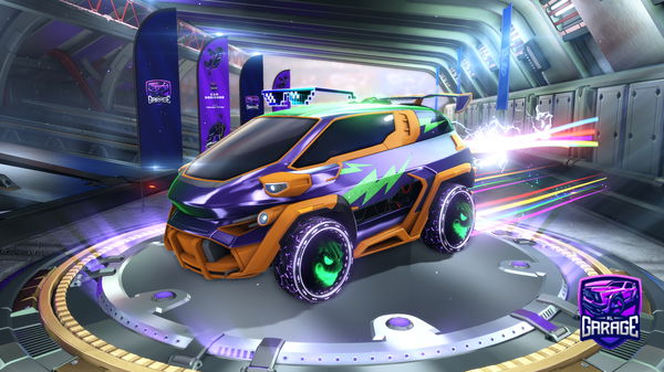 A Rocket League car design from Cryptonium90