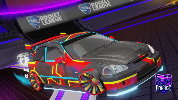 A Rocket League car design from KAOS_Cobra