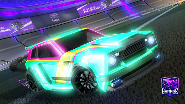 A Rocket League car design from lomono