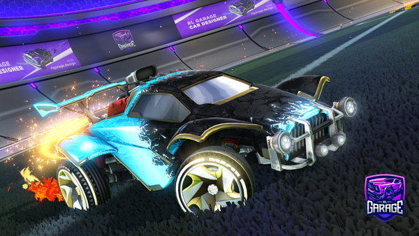 A Rocket League car design from beast4621