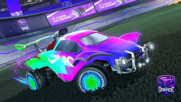 A Rocket League car design from Arrests
