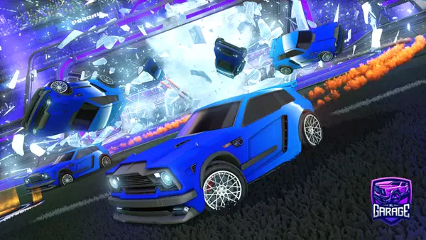 A Rocket League car design from Qutiba