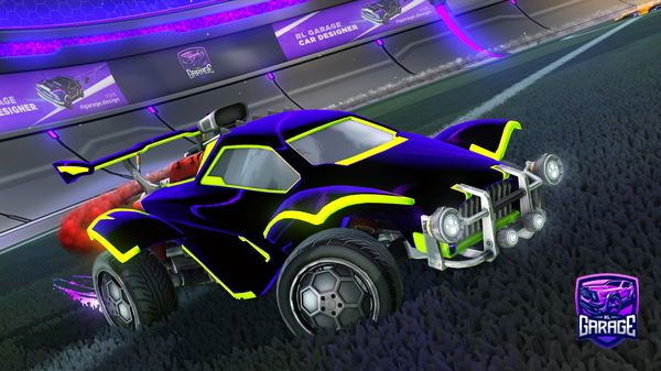 A Rocket League car design from Flamingfow33