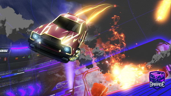 A Rocket League car design from KofiAndMilk