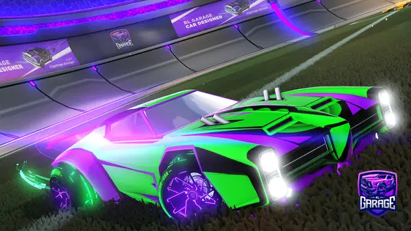 A Rocket League car design from LeHei21