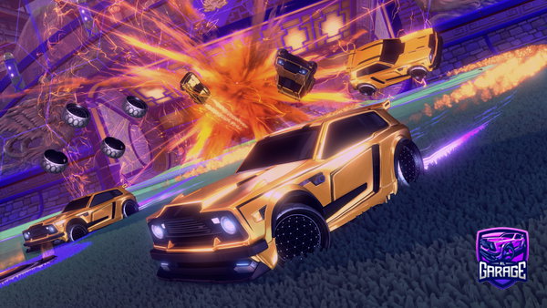 A Rocket League car design from FarligSortMand