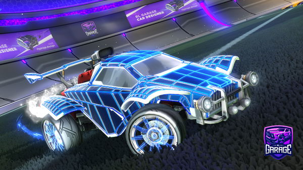 A Rocket League car design from SynthoWave