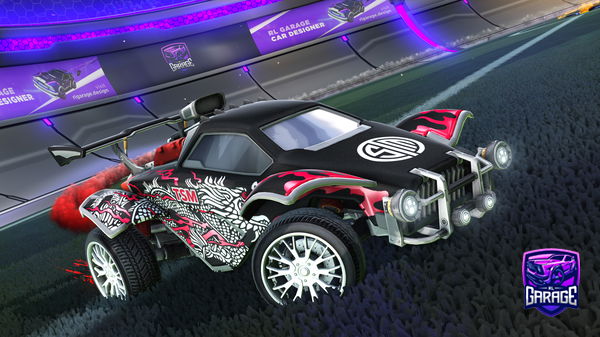 A Rocket League car design from boosted497