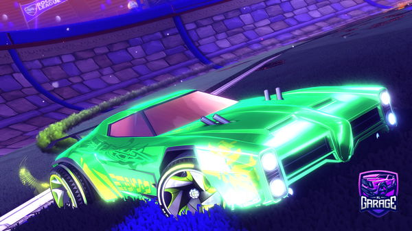 A Rocket League car design from BlackPufferfish