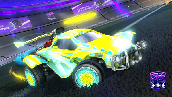 A Rocket League car design from H0N35T1Y