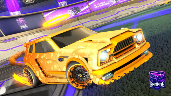 A Rocket League car design from poobum