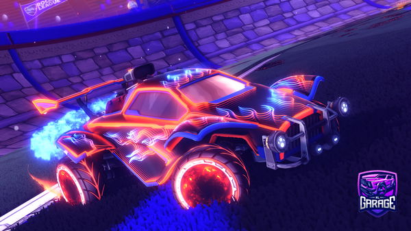 A Rocket League car design from KittyKattGaming