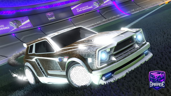 A Rocket League car design from M1GU3LLL