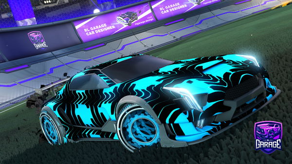 A Rocket League car design from Mojo8two8