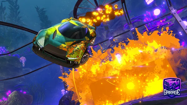 A Rocket League car design from JetSetBass