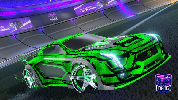 A Rocket League car design from Jawa121