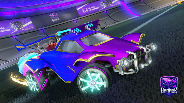 A Rocket League car design from Rhysmylo