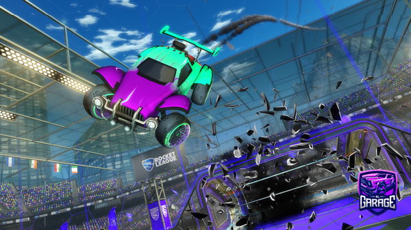 A Rocket League car design from left_twix37