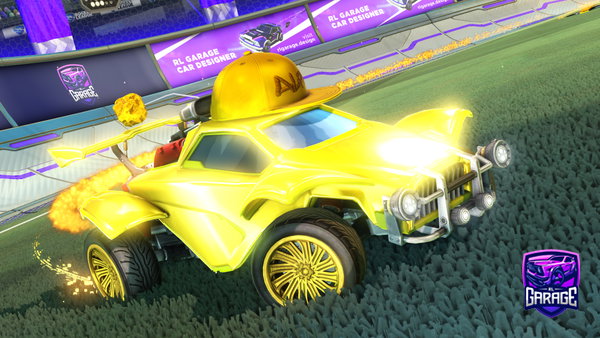 A Rocket League car design from Screenbate