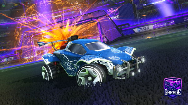 A Rocket League car design from BikerKing