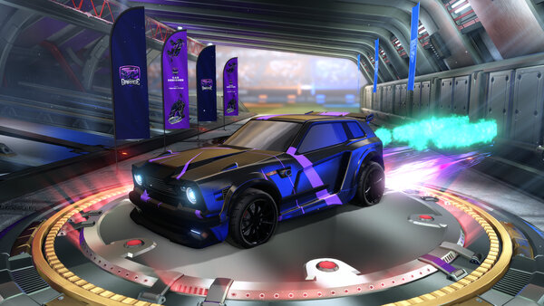 A Rocket League car design from Kexofon