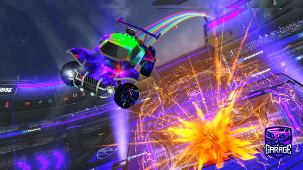 A Rocket League car design from TheForestGreenDino