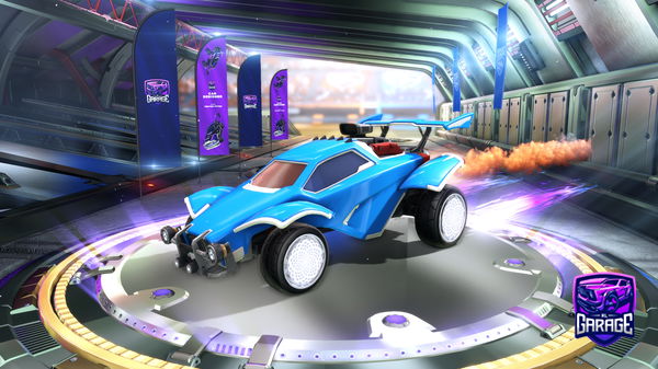 A Rocket League car design from BikerKing