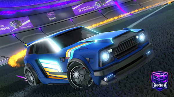 A Rocket League car design from rudinho473