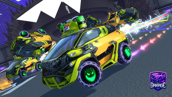 A Rocket League car design from Cryptonium90