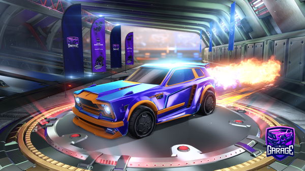 A Rocket League car design from PlateXX10