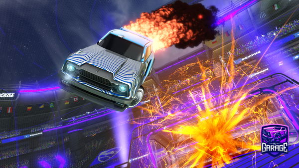 A Rocket League car design from maza19