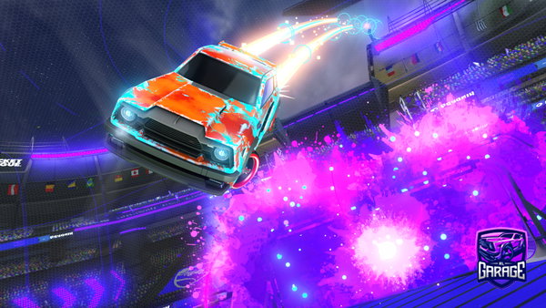 A Rocket League car design from Hyperspace