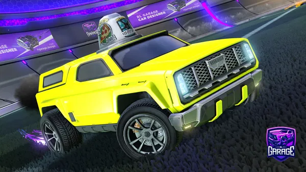 A Rocket League car design from PWR_Waffles