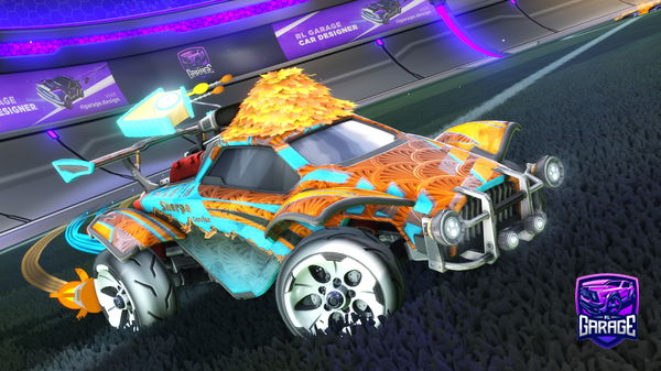 A Rocket League car design from pixl_